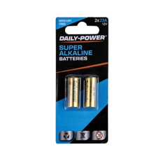 Daily Power Alkaline Batteries - 23A, 12V - Pack of 2